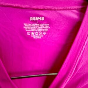 Fuchsia Soft smoothing seamless long sleeve Small t-shirt